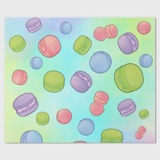 Macarons Cadeaupapier (Vlak)