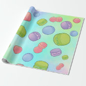 Macarons Cadeaupapier (Uitgerold)