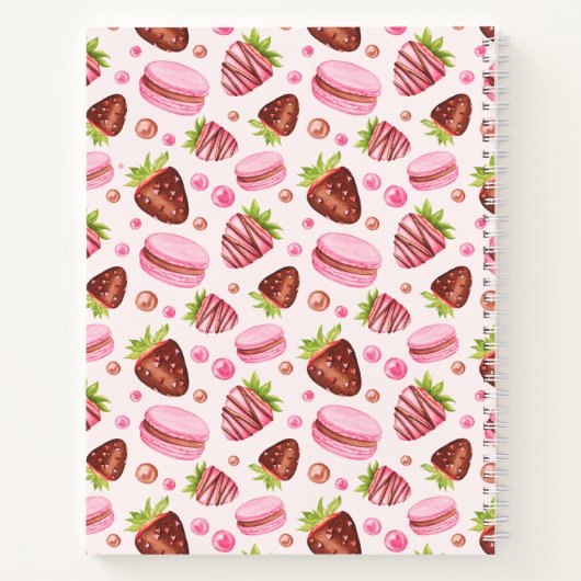 Macarons Cake Cupcake Dessert Recepten Notitieboek (Achterkant)