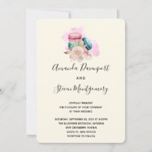 Macarons en Bloemen Watercolor Bruiloft