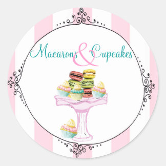 Macarons en cupcakes Stickers of zeehonden