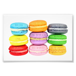 Macarons Foto-Prints Foto Afdruk