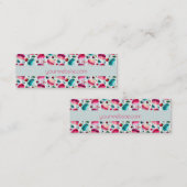 Macarons Frans deeg met bessen en pooldijen Mini Visitekaartje (Voorkant / Achterkant)