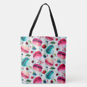 Macarons Frans deeg met bessen en pooldijen Tote Bag (Voorkant)