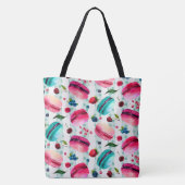 Macarons Frans deeg met bessen en pooldijen Tote Bag (Achterkant)