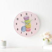 Macarons Franse Dessert Pastel Waterverven Grote Klok (Huis)