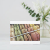 Macarons galore briefkaart (Staand voorkant)