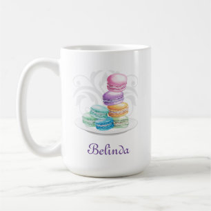 Macarons gepersonaliseerde mug koffiemok