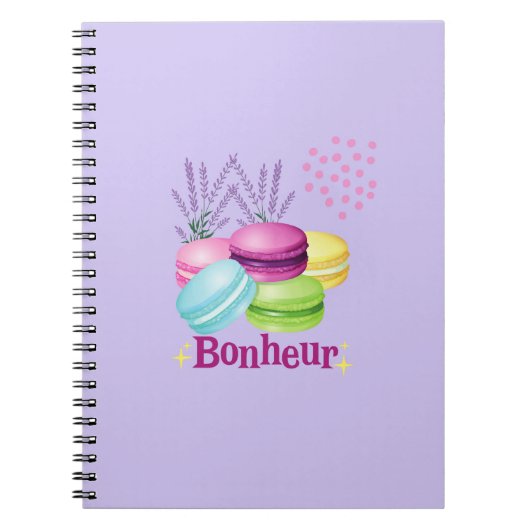 Macarons Happiness Bonheur Notitieboek (Voorkant)