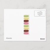 Macarons in Parijs en Lace Briefkaart (Achterkant)