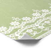 Macarons in Parijs en Lace Poster (Hoek)