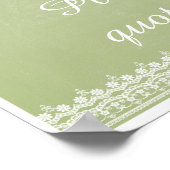 Macarons in Parijs en Lace Poster (Hoek)