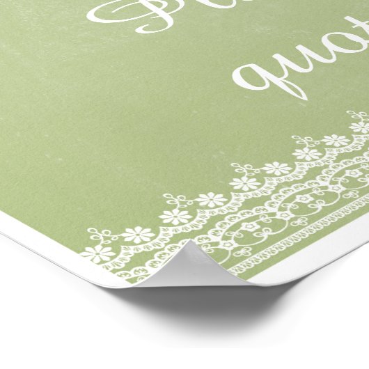 Macarons in Parijs en Lace Poster (Hoek)