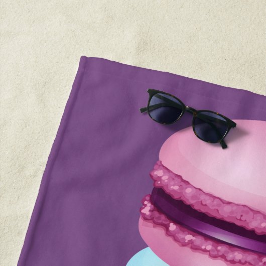 Macarons in Parijse stijl Strandlaken (In situ)