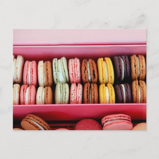 Macarons in verschillende kleuren briefkaart (Voorkant)