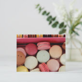 Macarons in verschillende kleuren briefkaart (Staand voorkant)