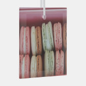 Macarons in verschillende kleuren glas ornament (Voorkant Rechts)