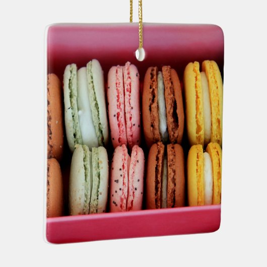 Macarons in verschillende kleuren keramisch ornament (Rechts)