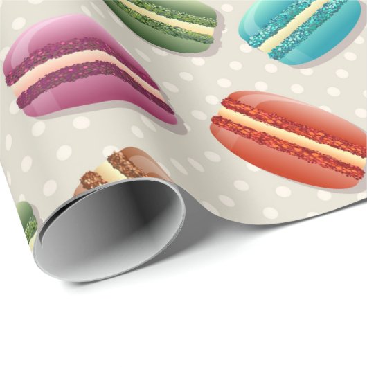 macarons-inpakpapier cadeaupapier (Rol Hoek)