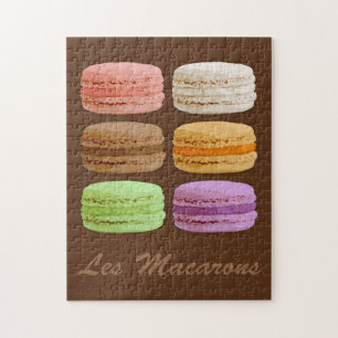 Macarons, meerkleurige pastels legpuzzel