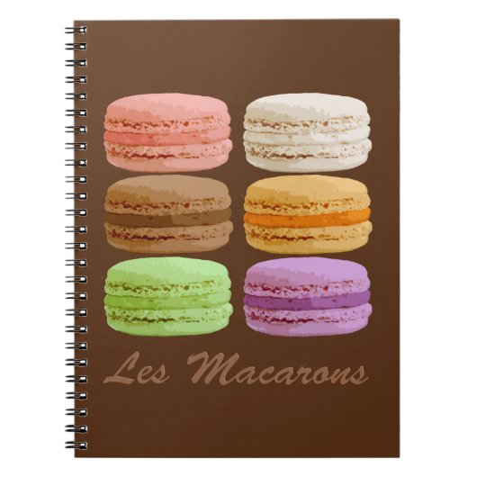 Macarons, meerkleurige pastels notitieboek (Voorkant)