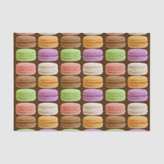Macarons, meerkleurige pastels tissuepapier