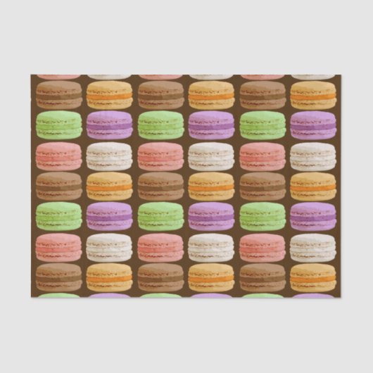 Macarons, meerkleurige pastels tissuepapier (Voorkant)