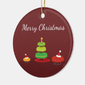 Macarons Merry Kerstmis Keramisch Ornament