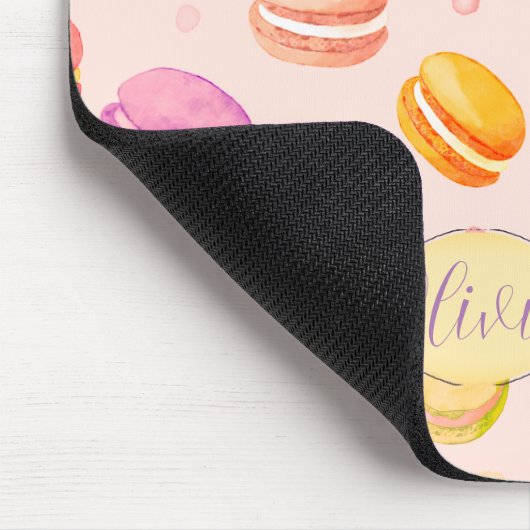 Macarons Mousepad gepersonaliseerd Muismat (Hoek)