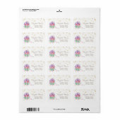 Macarons, nepgoud folieconfetti etiket (Full Sheet)