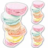 Macarons op maat gesneden Stickers (Voorkant)