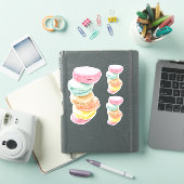 Macarons op maat gesneden Stickers (iPad Cover)