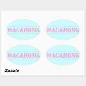 Macarons Ovale Dessert Tafel Sticker (Vel)