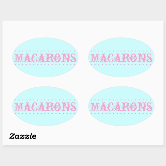 Macarons Ovale Dessert Tafel Sticker (Vel)