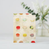 Macarons Parijse gebak Rupydetequila Briefkaart (Staand voorkant)