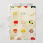 Macarons Paris Pastry Rupydetequila Briefkaart (Voorkant / Achterkant)