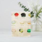 Macarons Paris Pastry Rupydetequila Briefkaart (Staand voorkant)