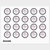 Macarons partij dank u Merci 2inch cirkel Ronde Sticker (Vel)