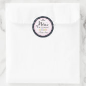 Macarons partij dank u Merci 2inch cirkel Ronde Sticker (Tas)