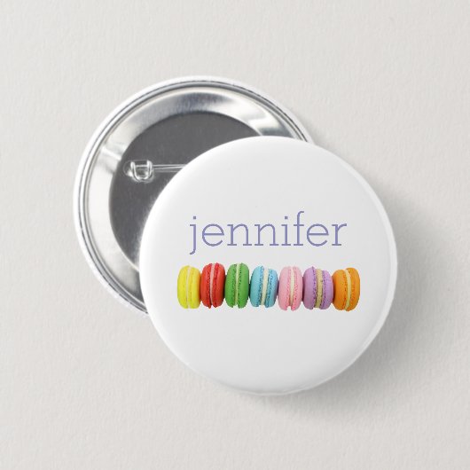 Macarons Persoonlijke Button (Voorkant /achterkant)