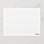 Macarons receptenkaarten, geweldig vrijgezellenfee briefkaart (Achterkant)