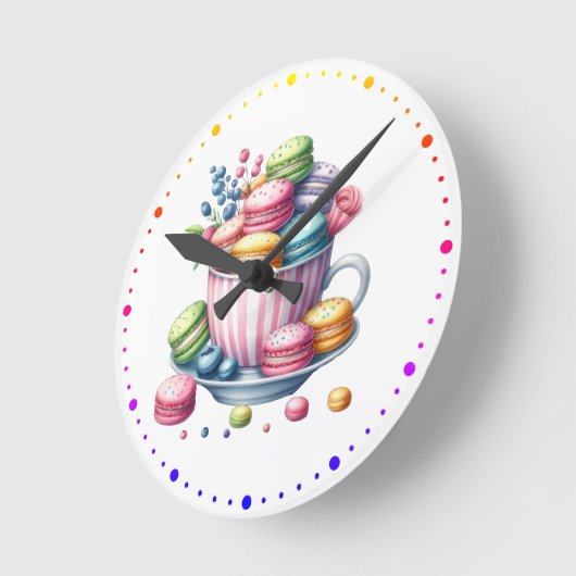 Macarons Reloj de pared Ronde Klok (Hoek)
