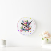 Macarons Reloj de pared Ronde Klok (Huis)
