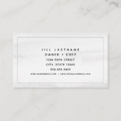 Macarons Stack Patisserie Bakkerij Chef Visitekaartje (Achterkant)