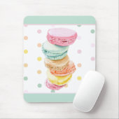 Macarons stippen Mousepad Muismat (Met muis)