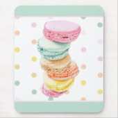 Macarons stippen Mousepad Muismat (Voorkant)