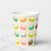 Macarons Sweet 16 Feestje Papieren Bekers (Achterkant)