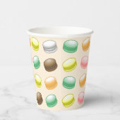 Macarons Sweet 16 Feestje Papieren Bekers (Rechts)