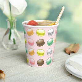 Macarons Sweet 16 Feestje Papieren Bekers