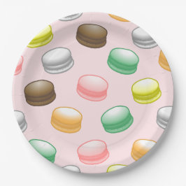Macarons Sweet 16-feestje Papieren Bordje